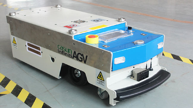 잠복 유형 AGV 단위 짐 운반대, 포장 기업을 위한 물자 트롤리 산업 AGV