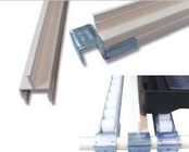 PVC Placon Linear Guide Rail 41x33 And 29x62mm Dimension Ivory Color
