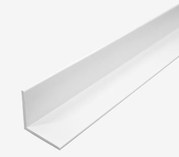 L Type Conveyor Guide Rails , White Plastic Guide Rails 3m Length