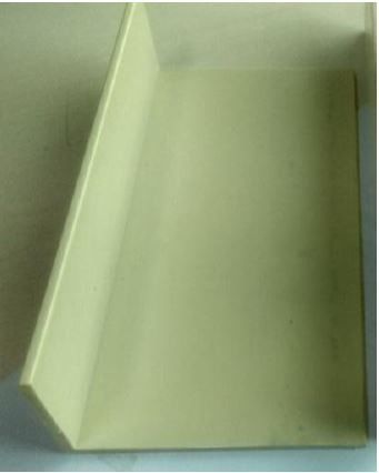 Ivory Color Plastic Linear Guide , Conveyor Roller Guide Rails L Type