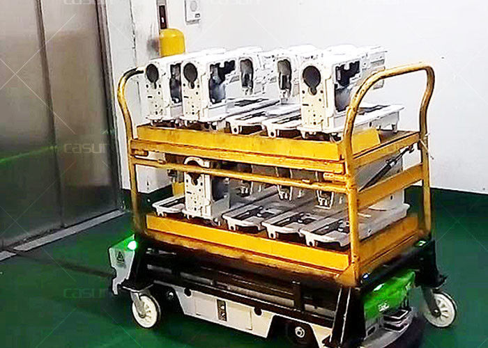 Material Trolley AGV Drive Unit , Automated Guided Robots 0-35m/Min Travel Speed