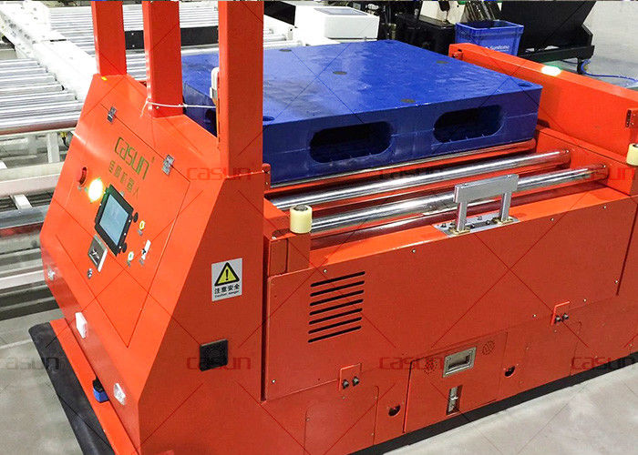 Auto Charging Laser Guided AGV Roller Conveyor Type For Intralogistics Solution